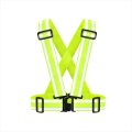 High visibility reflective security safety vest adjustable belt